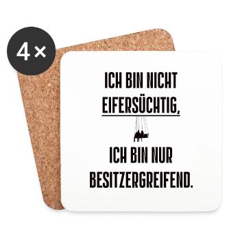 Spruch 17 - Untersetzer (4er-Set) - Weiß - Vorne