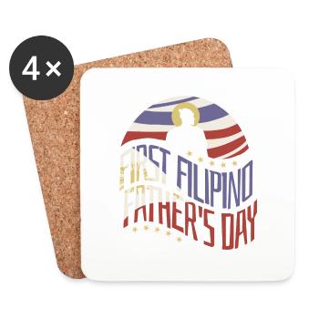 Philippines Filipino Father Dad Daddy I Gift - Coasters (set of 4) - white - Front