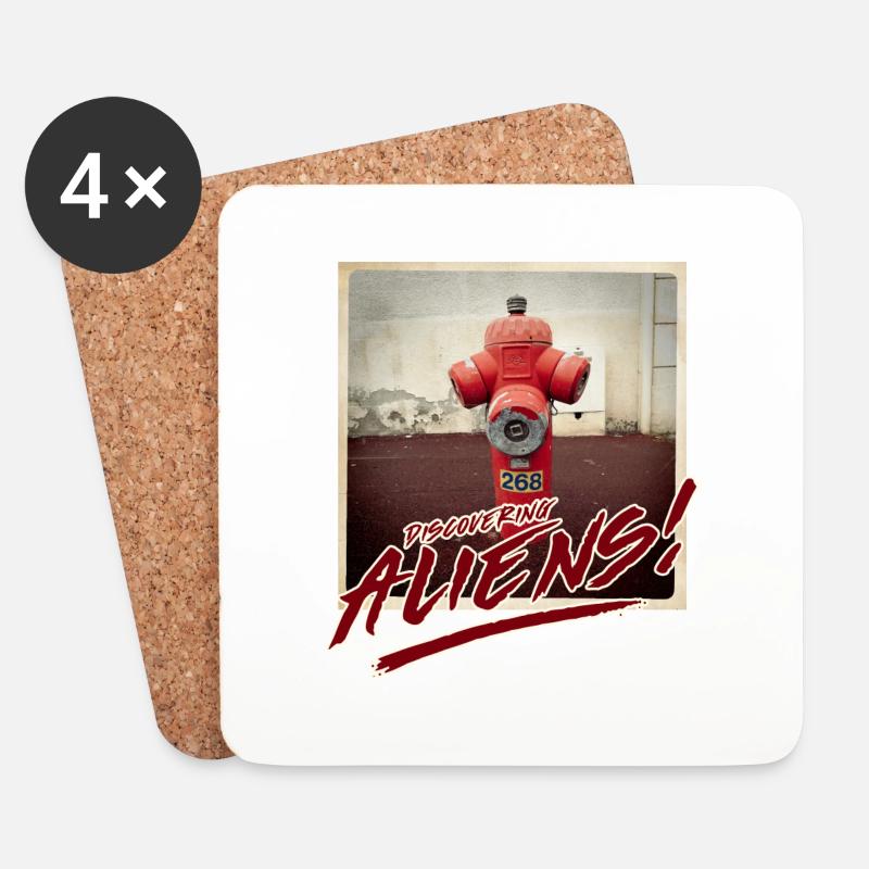 Aliens 1 - Coasters (set of 4) - white