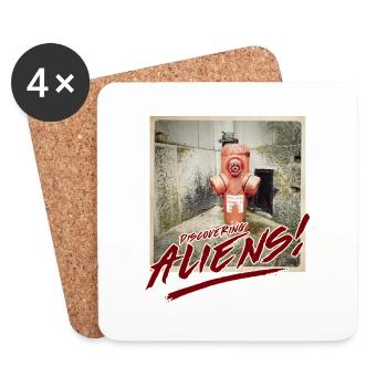 Aliens 17 - Coasters (set of 4) - white - Front