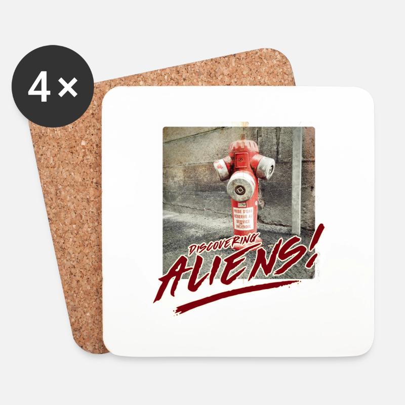 Aliens 19 - Untersetzer (4er-Set) - Weiß