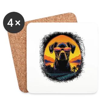 Joke Gift Idea Chihuahua Owner Animal Lover - Coasters (set of 4) - white - Front