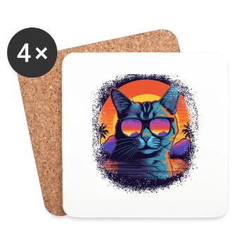 cool statement present idea sayings - Untersetzer (4er-Set) - Weiß - Vorne