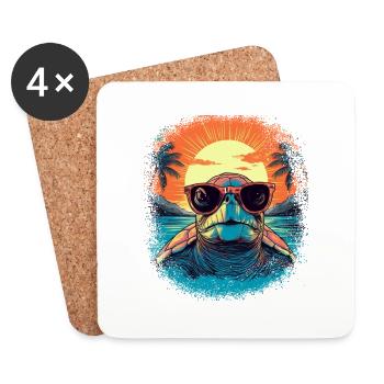 quote present idea gift fun birthday present idea - Untersetzer (4er-Set) - Weiß - Vorne
