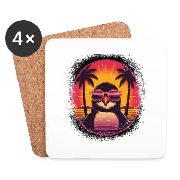 Dancer Joke Cute Penguin Present Idea Winter - Coasters (set of 4) - white - Front