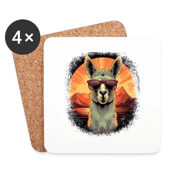 geek funny saying trendy humor artiodactyla - Coasters (set of 4) - white - Front