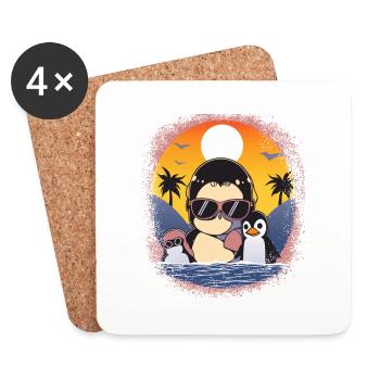Funny Sayings Adorable Birthday Choreo - Coasters (set of 4) - white - Front