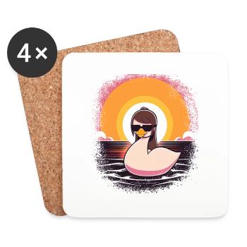 Birthday Joke Bday Children 4x4 America Bath - Coasters (set of 4) - white - Front