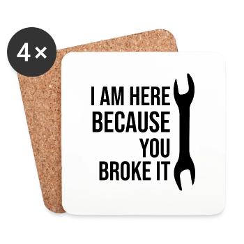 Craftsman Handyman Craft Tool - Coasters (set of 4) - white - Front