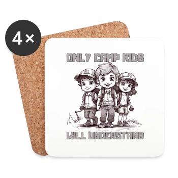 Seuls les enfants du camp comprendront | Climat du camp - Dessous de verre (lot de 4) - blanc - Devant