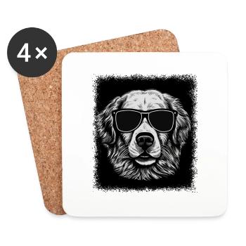 Drôle de citation Dog Owner Beagle Lover Gift - Dessous de verre (lot de 4) - blanc - Devant