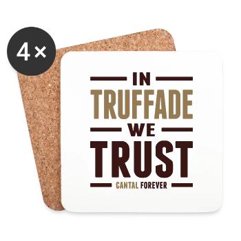 In truffade we trust - Coasters (set of 4) - white - Front