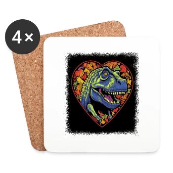 Joke's Awesome Pride Family Global Peace - Coasters (set of 4) - white - Front