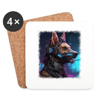 Beagle Gifts Jokes Dog Love Beagle Daddy - Coasters (set of 4) - white - Front