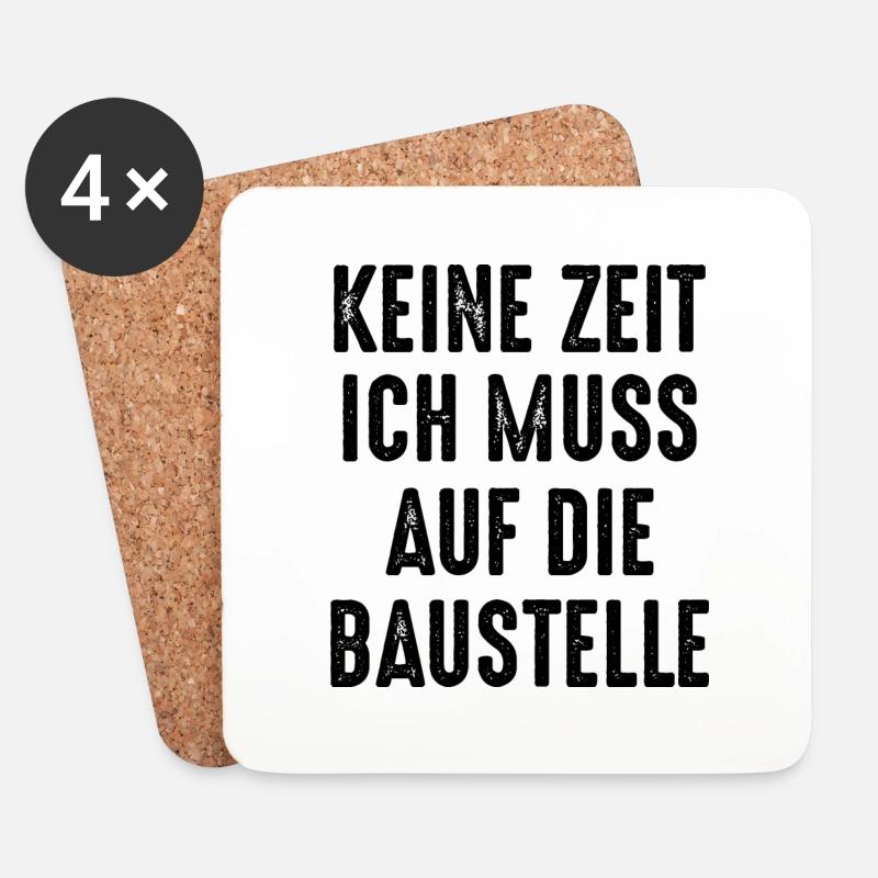 Handwerker Handyman Handwerk Werkzeug Baustelle - Untersetzer (4er-Set) - Weiß