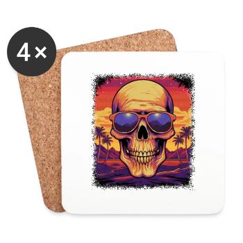 background birthday present idea pigs present - Coasters (set of 4) - white - Front