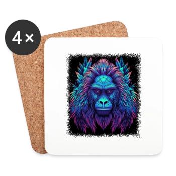 present idea birthday present humor geek cool bird - Coasters (set of 4) - white - Front