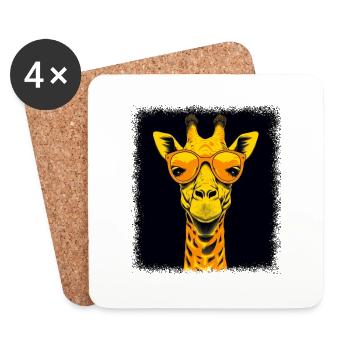 birthday present tall girl sloth kawaii - Coasters (set of 4) - white - Front