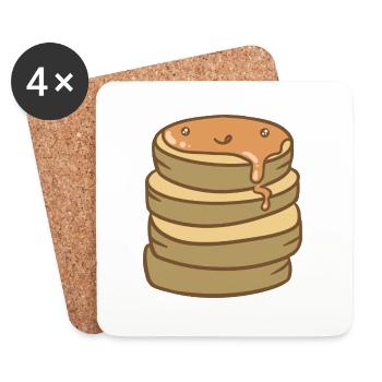 Crêpe sucrée - Dessous de verre (lot de 4) - blanc - Devant