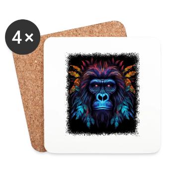 gift idea love counterculture gift present idea - Coasters (set of 4) - white - Front