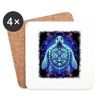colombe de la paix blagues cadeaux impressionnants dictons heureux - Dessous de verre (lot de 4) - blanc - Devant