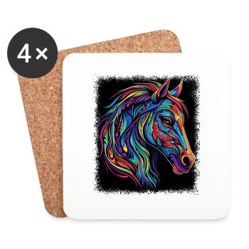Cool Fun Funny Sayings Witchcraft Morgan - Coasters (set of 4) - white - Front