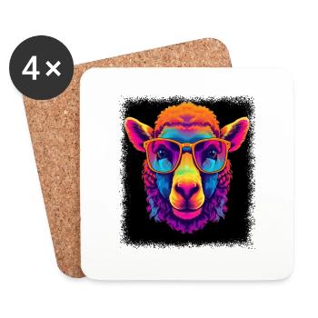 Animal Born in November Anti Nuclear Power Joke - Coasters (set of 4) - white - Front