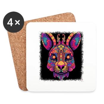 Cool Baby Panda - Coasters (set of 4) - white - Front