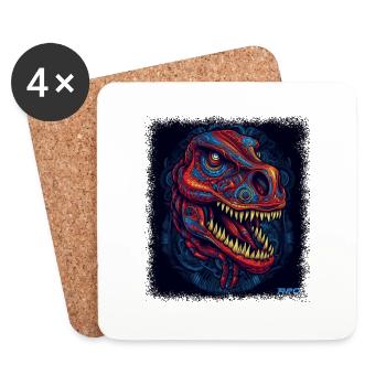 Joke Sayings Cute Kangaroo Costume Joey Gifts Rex - Coasters (set of 4) - white - Front