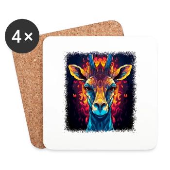 Quote Animal Joke Funny Quote Children Jokes - Coasters (set of 4) - white - Front