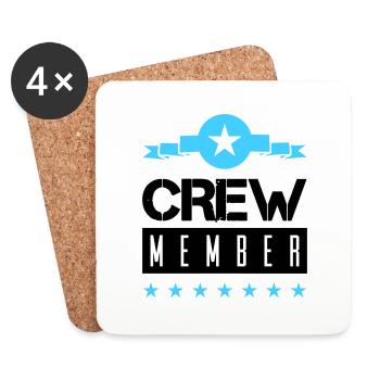 Crew Member - Coasters (set of 4) - white - Front