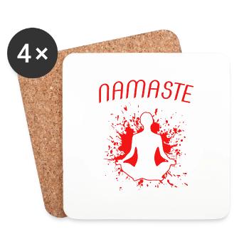 namaste - Untersetzer (4er-Set) - Weiß - Vorne