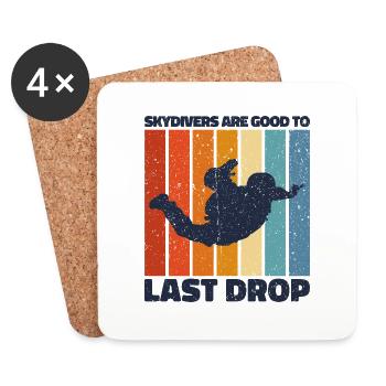 Funny Skydiver Quote: Perfect Gift! - Coasters (set of 4) - white - Front