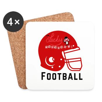 Lucky American Football - Coasters (set of 4) - white - Front