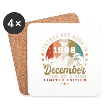The Legends est sorti en décembre 1988 - Retro 1988 - Dessous de verre (lot de 4) - blanc - Devant
