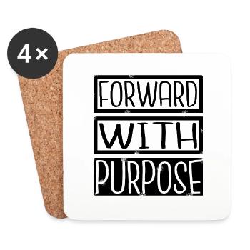 progress growth change development enthusiasm - Untersetzer (4er-Set) - Weiß - Vorne