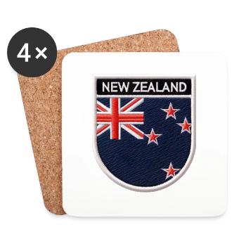 Neuseeland Aotearoa Kiwi 14 - Untersetzer (4er-Set) - Weiß - Vorne