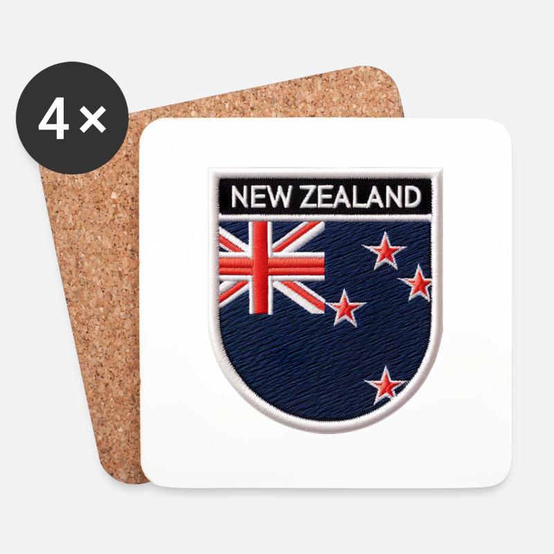 Neuseeland Aotearoa Kiwi 14 - Untersetzer (4er-Set) - Weiß
