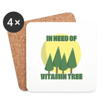 Vitamin Tree - Coasters (set of 4) - white - Front