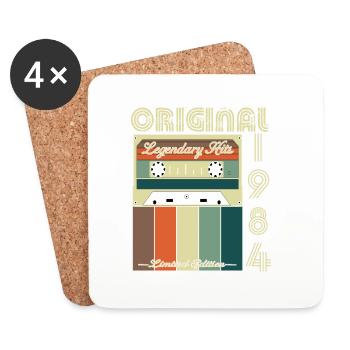 Legendary 1984 Anniversary - Coasters (set of 4) - white - Front