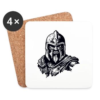 Spartan / Warrior / Fighter / Ancient / Sparta - Coasters (set of 4) - white - Front