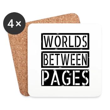 literary community book lovers humor sayings - Untersetzer (4er-Set) - Weiß - Vorne