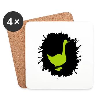 gans splatter - Untersetzer (4er-Set) - Weiß - Vorne