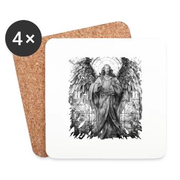 Jésus Bible Religion Chrétienne Croix Chrétienne Chrétienne - Dessous de verre (lot de 4) - blanc - Devant