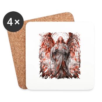 Jésus Bible Religion Chrétienne Croix Chrétienne Chrétienne - Dessous de verre (lot de 4) - blanc - Devant