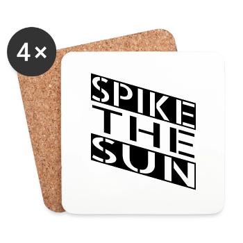 awesome sayings sun kissed joke - Coasters (set of 4) - white - Front
