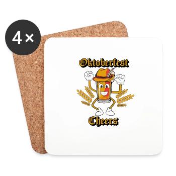 just sheers life - Untersetzer (4er-Set) - Weiß - Vorne