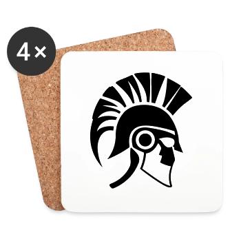 Sparta Spartan Warrior - Coasters (set of 4) - white - Front