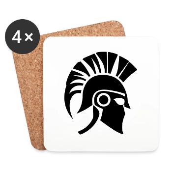 Sparta Spartan Warrior - Coasters (set of 4) - white - Front