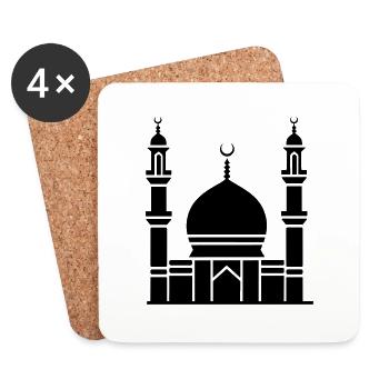 Moschee - Untersetzer (4er-Set) - Weiß - Vorne